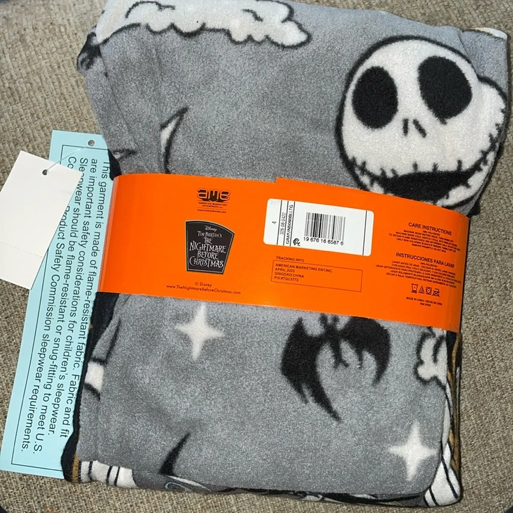 Disney Unisex Kids Nightmare Before Christmas Jack Skellington Pajama Sleep Set